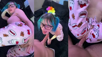 Mila Mondell Teases in Ripped PJ Pants in Must-Watch Creampie Fuck Video Leaked from Onlyfans