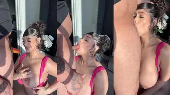 Hot4lexi Teases Neighbor Dick in Leaked OnlyFans Blowjob Video