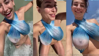 Estephania Ha Teases In The Beach Sand In This Leaked Video
