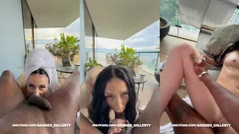 Auhneesh Nicole Teases BBC In Naughty POV Balcony Sextape Leaked From Onlyfans Video