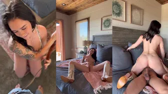 Kacey Kay Teases Dick POV Blowjob And Cowgirl Creampie In Leaked Onlyfans Video