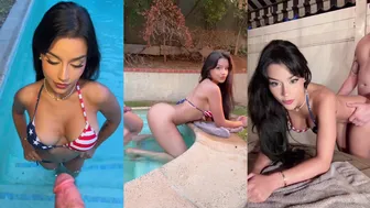 Hannah Jo Teases in Leaked Poolside Fuck Fest Video