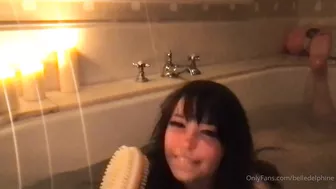 Belle Delphine Teases in Steamy Bath Video Leak