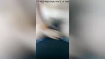 To avoid the pain, the girlfriend herself caught the cock and inserted it in her pussy
 Indian Video Tape