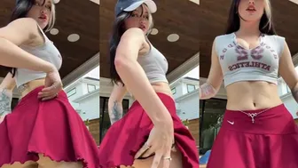 Peachjars Tease Pussy In Upskirt Striptease Onlyfans Leaked Video