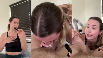 Jessie And Jackson Tease Mini Mic With Dirty Talk And Sloppy Blowjob Video