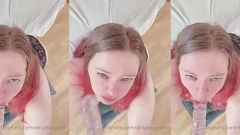 Dirtydicegoblin Sucking Dildo in POV-STYLE