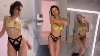 Katie Bell teases in Exclusive naked private expose video