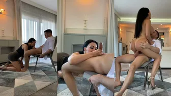 Aletta Ocean Gives Her Man A BJ Then Rides His Huge Dick