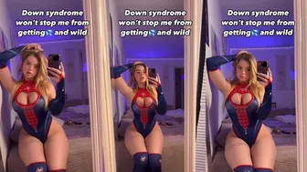 TrulySpecialGirl Jennysospeciall Spider Girl Tease in Big Tit Video