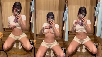 Essaere Teases Her Petite Tits in Leaked OnlyFans Video