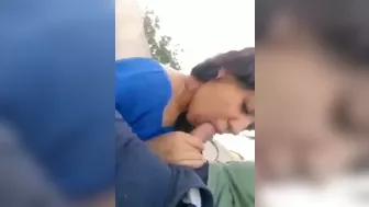 Watch girlfriend sucking boyfriend’s cock like a lollipop in the open
 Indian Video Tape