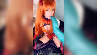 Belle Delphine Uncensored Wet Pussy Asuka Langley Video Tape Leaked