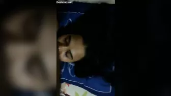 Uncle doing boob and mouth fucking of beautiful niece
 Indian Video Tape