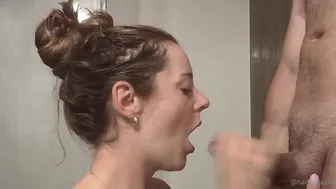 Nadia Foxx Teases With Wet Shower Blowjob And Hard Fuck In Steamy Video