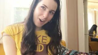 Aella Girl Teases Her Wet Pussy with Dildo till Orgasmic Bliss in Onlyfans Video