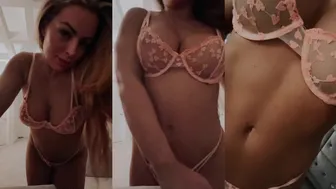 Mandy Sacs Teases in See Through Lingerie for Her OnlyFans PPV Video