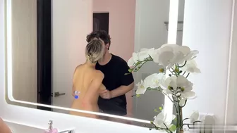 Cas Summer Teases in Steamy Bathroom Fuck Video
