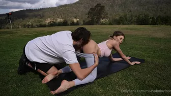 Mila Sobolov Teases Outdoor Yoga Fuck Fest in Creamy Video