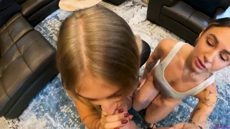 Erin James & Holly Brougham POV Threesome Video Where They Share Cock For Round 2