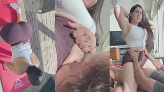 Yiny Leon Teases Her Tight Yoga Pants in this Hardcore Creampie Fuck Video