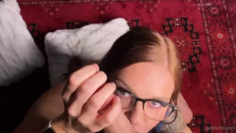 Xjadesolo POV Blowjob And Facial Cum with all Glasses