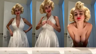 Megnutt02 Teases Marilyn Monroe Cosplay in Leaked OnlyFans Video