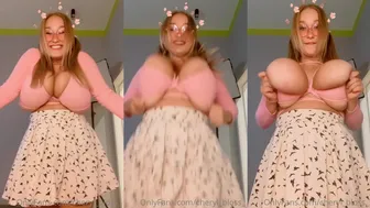 Cheryl Blossom Teases Her Fake Titties in Leaked OnlyFans Video