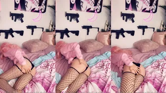 Belle Delphine Teases in Airsoft Gun OnlyFans Leaked Video