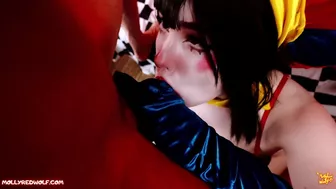 MollyRedWolf Teases Huge Cock in Must-Watch Circus Doll Milking Video