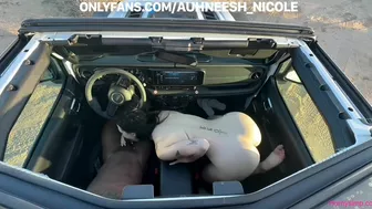 Auhneesh Nicole Gets Nasty In Desert Car Sex Creampie Video