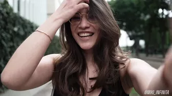 Miki Infinita Teases Her Tight Body in Public Changing Room Video