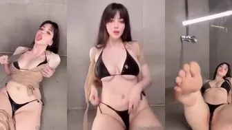 Alina Becker Wet Naked Shower Tease Video