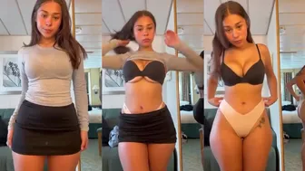 Exclusive Sophieraiin Teases in Leaked OnlyFans Skirt Strip Video