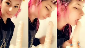 Rachniqueen Teases in Cosplay with Dildo Deepthroat Video