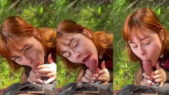 Victoria Sttaringartx OnlyFans Video Giving Sloppy Blowjob Outdoors