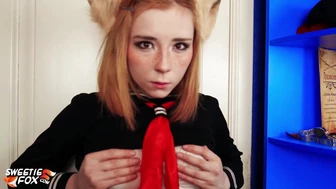 Foxy Sweetie Fox Teasing Her Big Tits Exposed In This Leaked Video