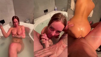 Honeyy Brooks Teases in Steamy Bath Tub Fuck Video