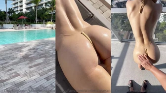 Scarlett Kisses Wet N Wild Balcony Fuck Video