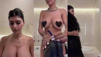 Mia Khalifa Teases In Halloween Party Prep Video