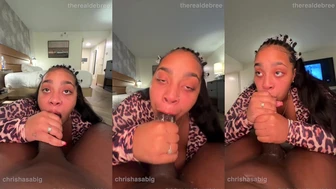 DeBree Teases with a Sloppy BJ on ChrisHasABig’s BBC in Amateur Video