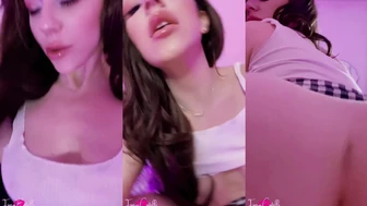 Petite Mama Fiona Tease Her Oral Skills in Sweaty POV Video