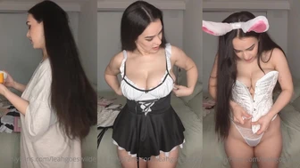 LeahGoesWilde Teases Her Giant Natural Titties in Leaked Amateur Video