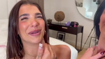 Arikytsya & Camilla Araujo Tease with a Dildo in Messy Sex Toy Video