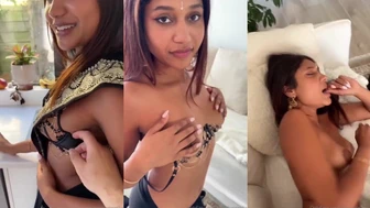 Peachyneesh Teases in Sari before Hardcore Fuck Video