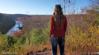 HoneyBuns Pounded In The Great Outdoors Hiking Porn Video