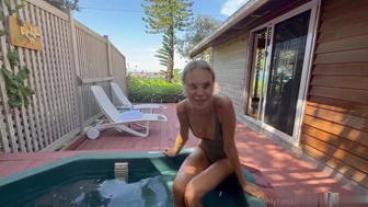 Sarah Scarlette Teases in Steamy Hot Tub Fuck Video