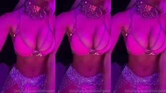 kt Lordahl Teases Her Huge Titties Until She's Fully Naked