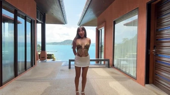 Nicole Doshi Gets Naughty with Airbnb Host in Balcony Bang Video