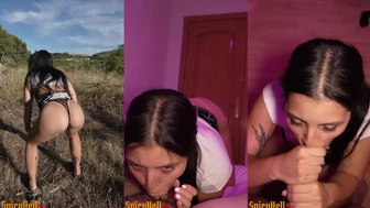 Naughty Exhibitionist Takes Messy Facial Cumshot in Amateur Video